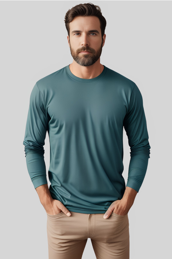 5330 | Adult 5.3 Ounces Single Jersey Long Sleeve Crew Neck T-Shirt