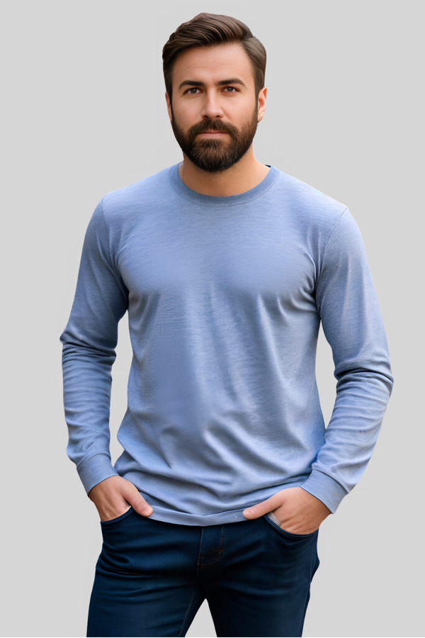 5330ST | Adult 5.3 Ounces Sustainable Single Jersey Long Sleeve Crew Neck T-Shirt