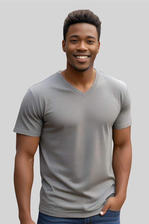 5321ST | Adult 5.3 Ounces Sustainable Single Jersey Short Sleeve V-Neck T-Shirt