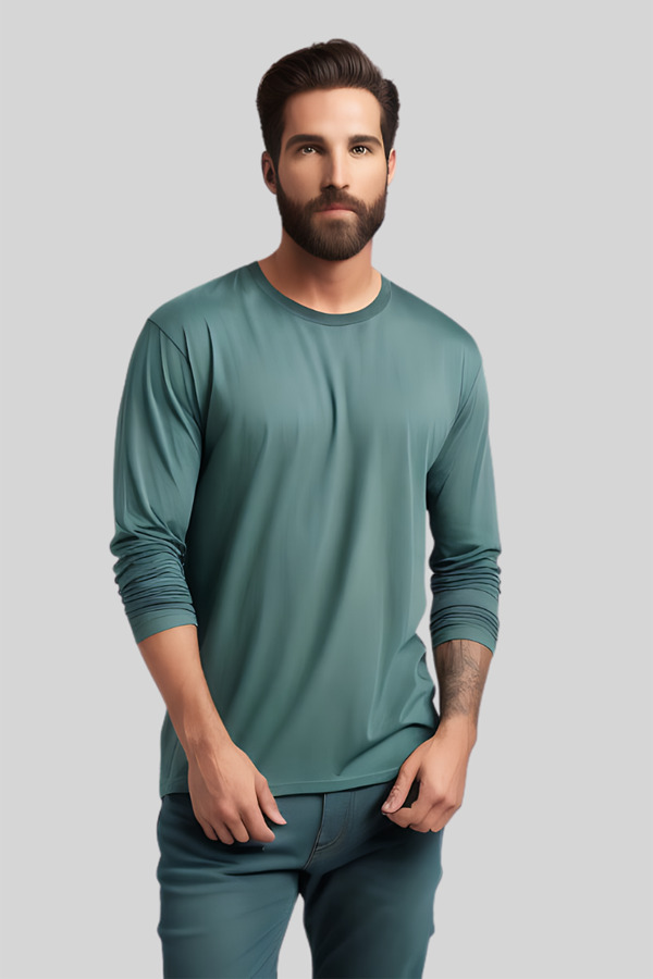 5330PD | Adult 5.3 Ounces Single Jersey Pigment Dyed Long Sleeve Crew Neck T-Shirt