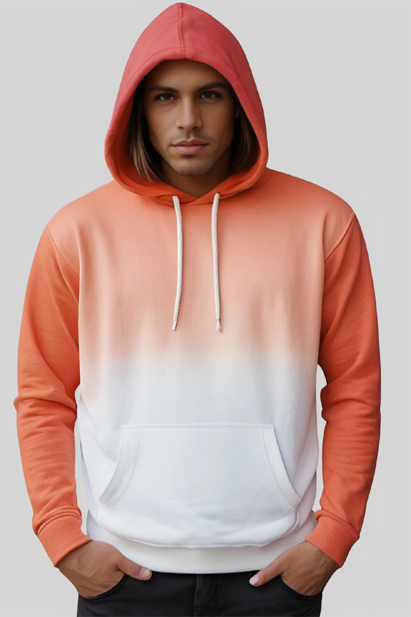 8052OD | Adult 8.0 Ounces Premium Fleece Ombre Dip Dyed Pullover Hoodie