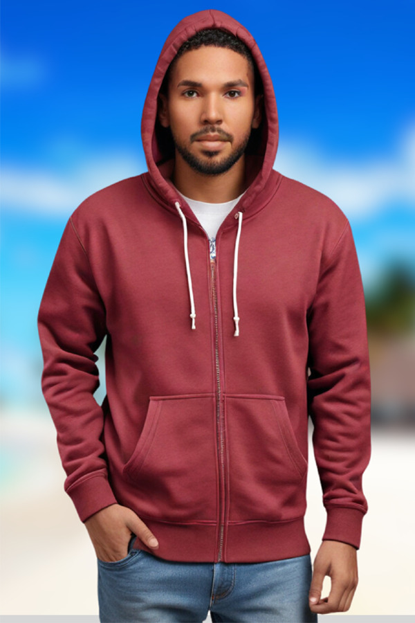 8053GW | Adult 8.0 Ounces Premium Fleece Garment Wash Full Zip Hoodie