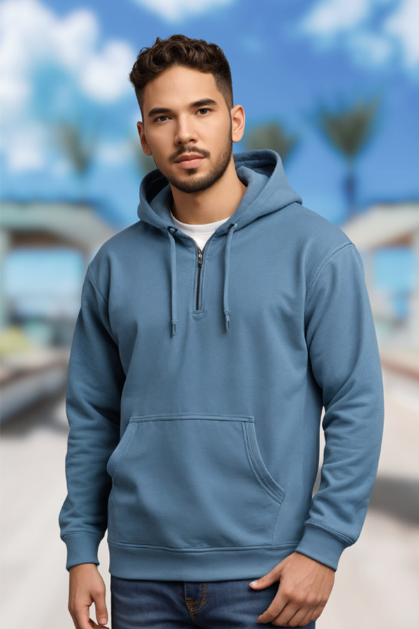8060PD | Adult 8.0 Ounces Premium Fleece Pigment Dyed Quarter Zip Jacket