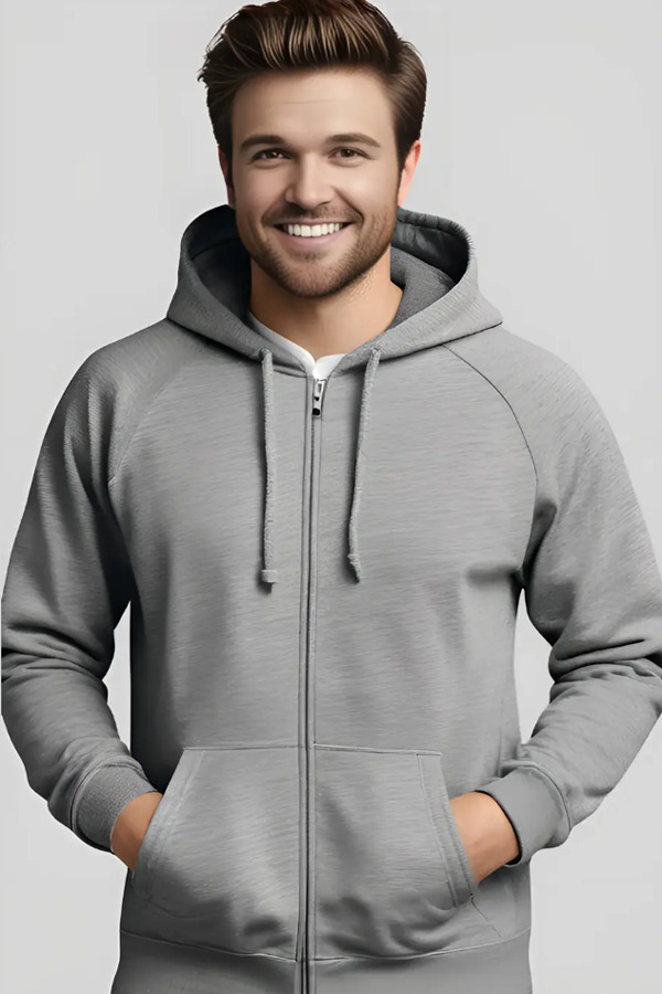 8253RG | Adult 8.25 Ounces Premium Fleece Raglan Full Zip Hoodie