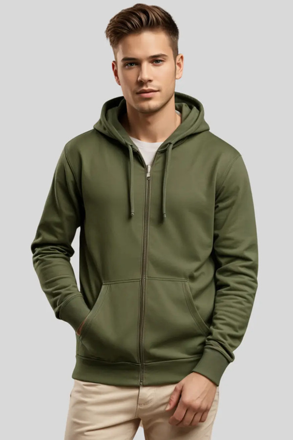 8453 | Adult 8.4 Ounces Cotton Rich Fleece Full Zip Hoodie