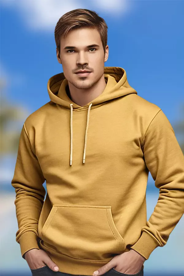 8052GW | Adult 8.0 Ounces Premium Fleece Garment Wash Pullover Hoodie