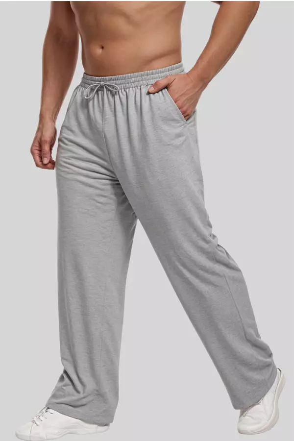 8464PK | Adult 8.4 Ounces Cotton Rich Fleece Pocket Sweat Pant with Open Bottom
