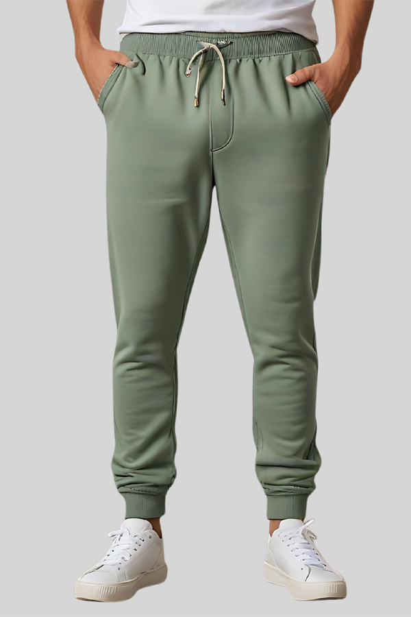 10065PK | Adult 10 Ounces Superweight Fleece Pocket Jogger With Ribbed Bottom Cuffs